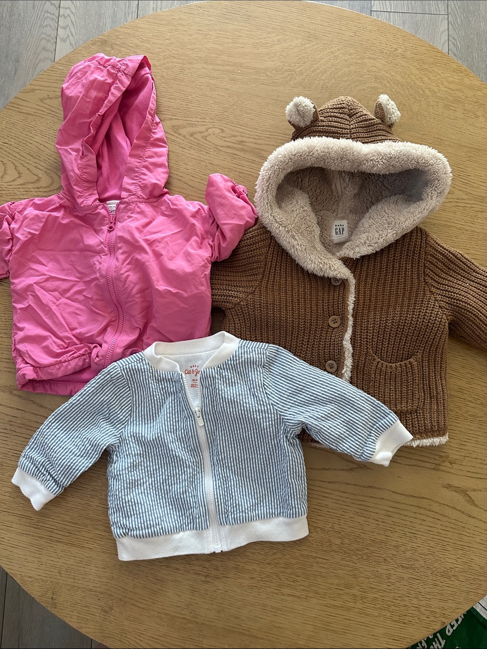 Bundle of 3 jackets - infant 3-6 months
